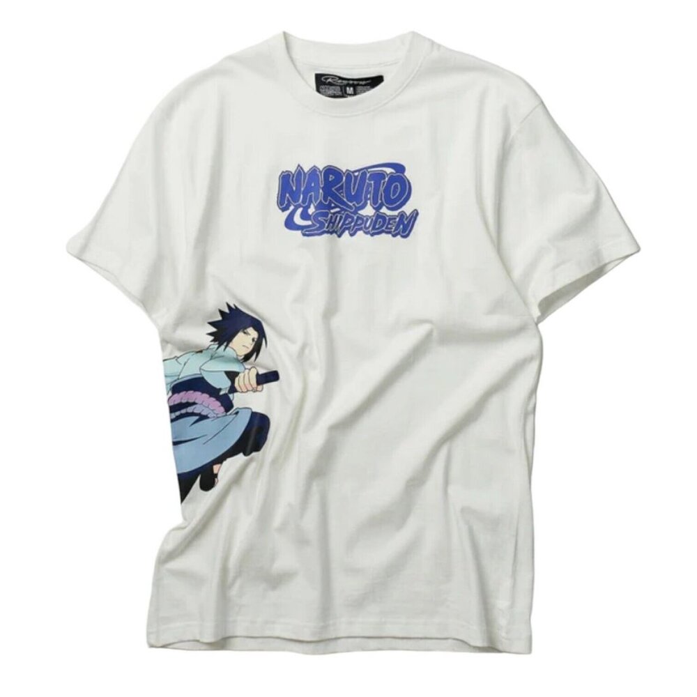 Naruto Sasuke Vs. Kakashi Graphic Short Sleeve Tee T-Shirt Anime Men's Size 3XL
